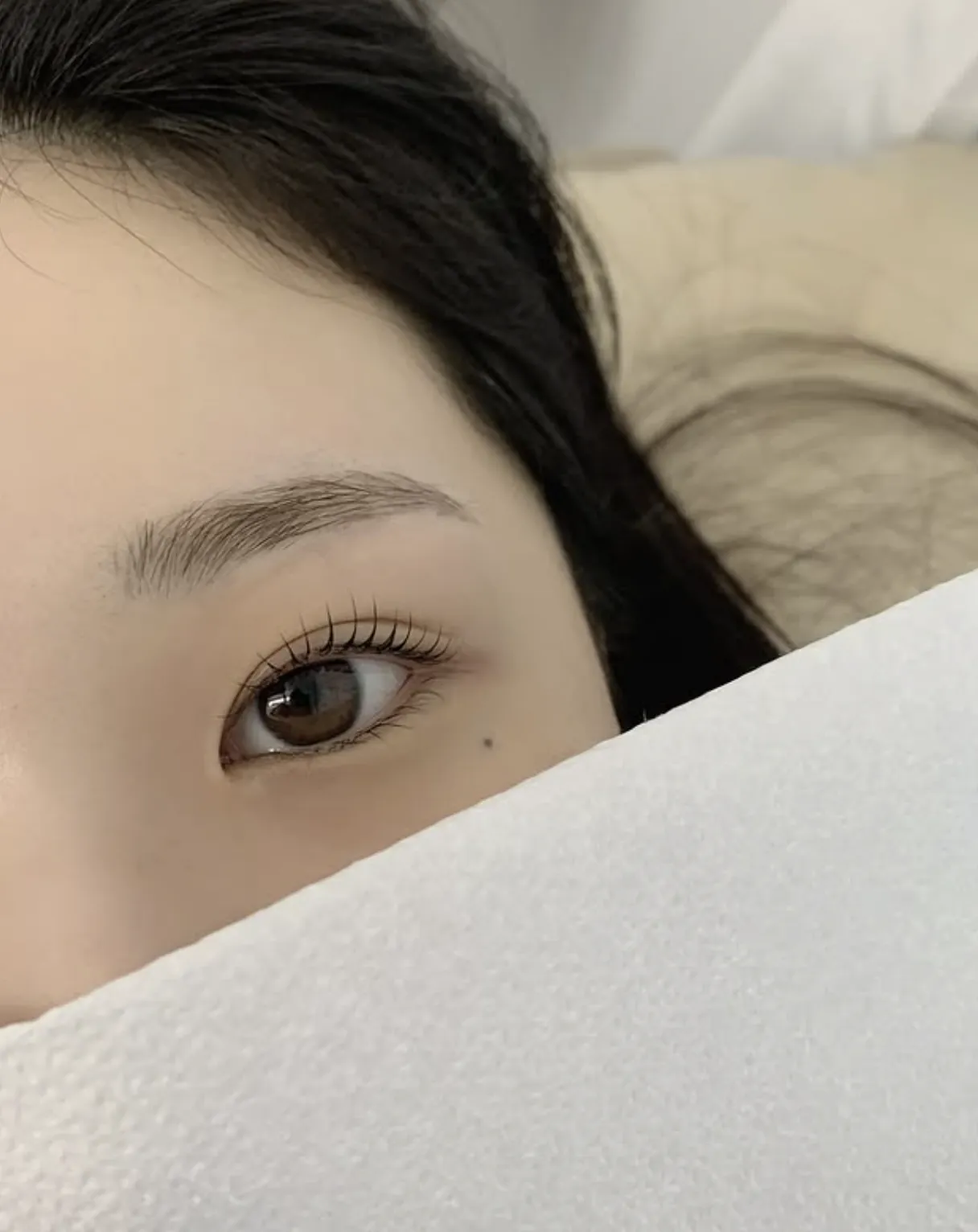 속눈썹/블랙 마스카라 펌